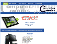 Tablet Screenshot of computer-works.ca